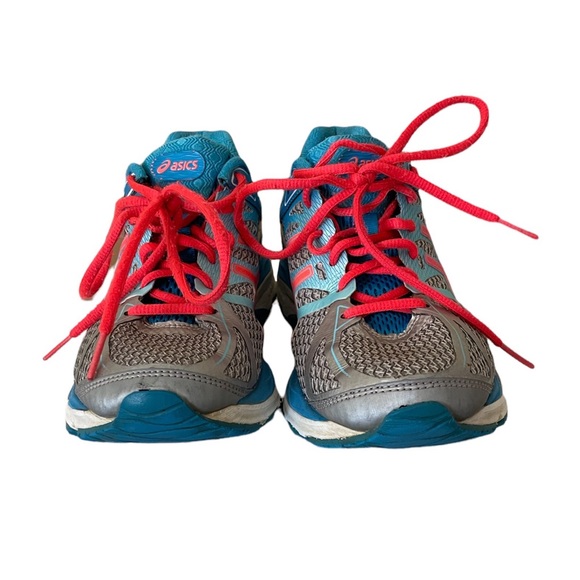 Asics Gel Cumulus 17 Women’s size 7 Silver Blue Pink Athletic Sneaker T5D8N - Picture 3 of 14